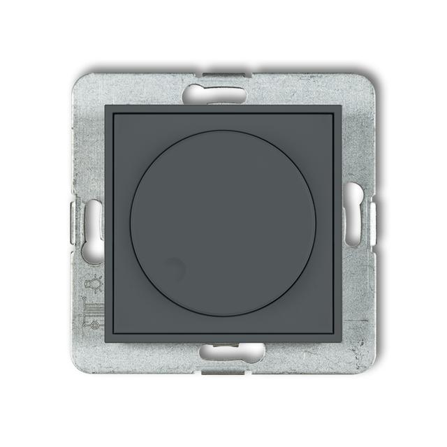 ICON Elektroniczny regulator oświetlenia przycisk-obrót do lamp LED grafitowy mat 28IRO-2 KARLIK