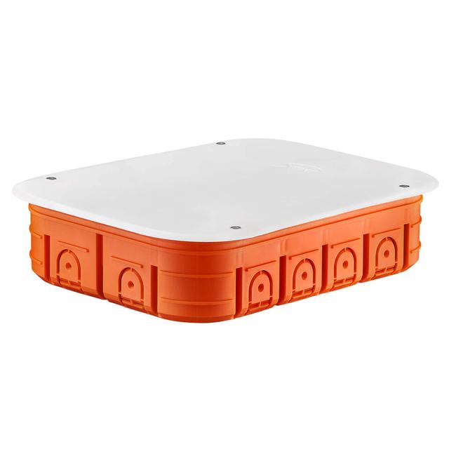 M6x60FP Puszka podtynkowa 171 x 229 x 52 mm, z pokrywą, Multiwall - kolor pomarańczowy