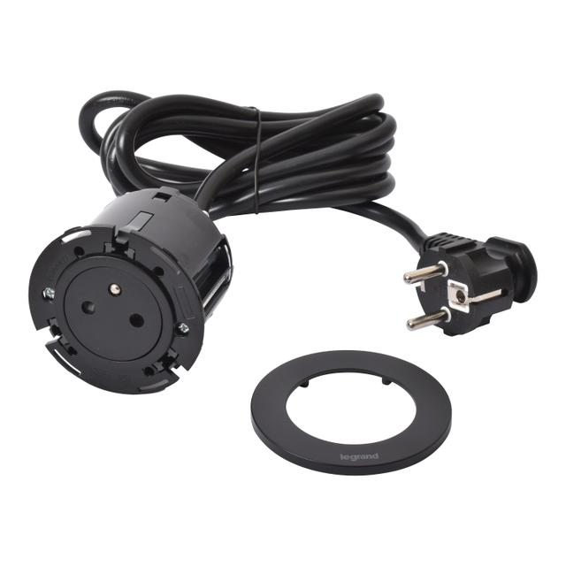INCARA: DISQ 60 - 2P+Z - 2,0 M-CZARNY, Legrand