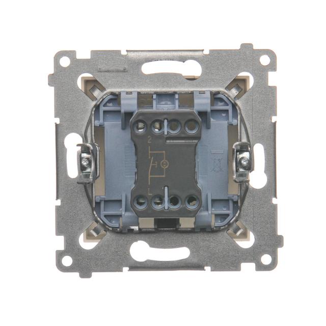 Simon 54 Przycisk „światło” z podświetleniem LED 16A z. śrub. kremowy