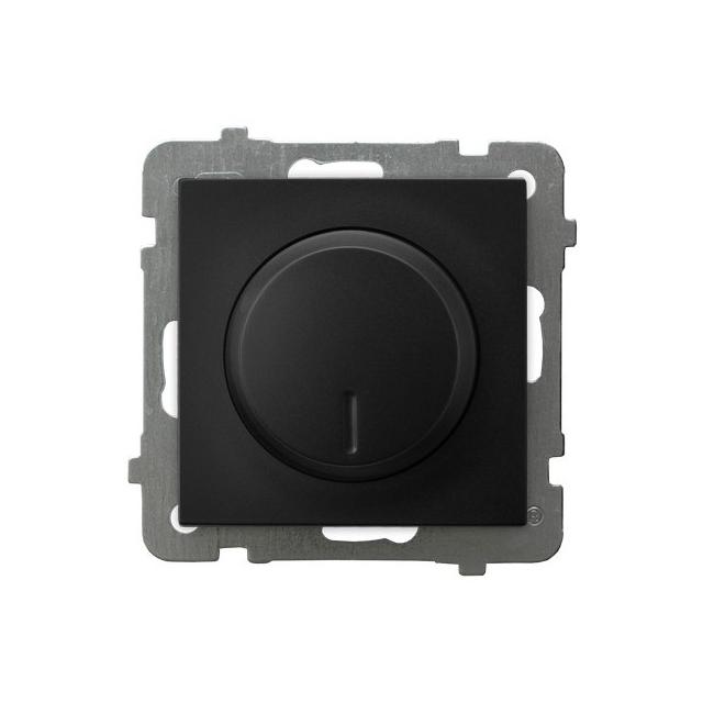 AS Ściemniacz uniwersalny do obciążenia żarowego, halogenowego oraz LED - kolor czarny metalik