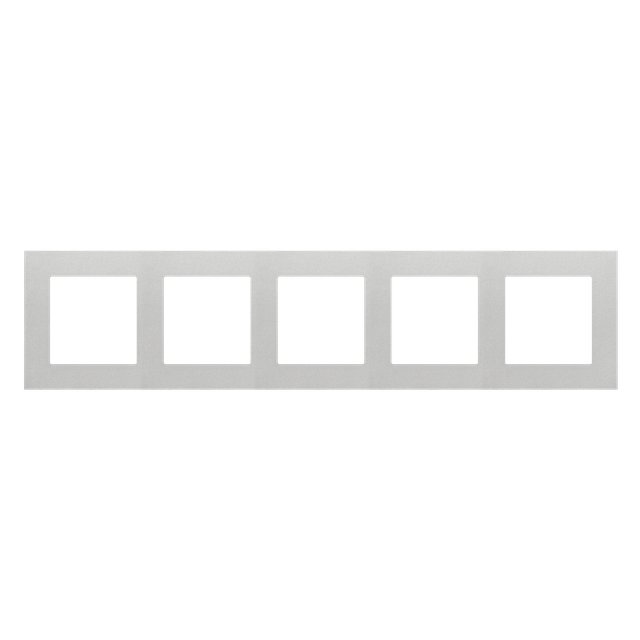 Simon 55 Ramka pięciokrotna 5-krotna LINE Aluminium mat TR5/143 KONTAKT