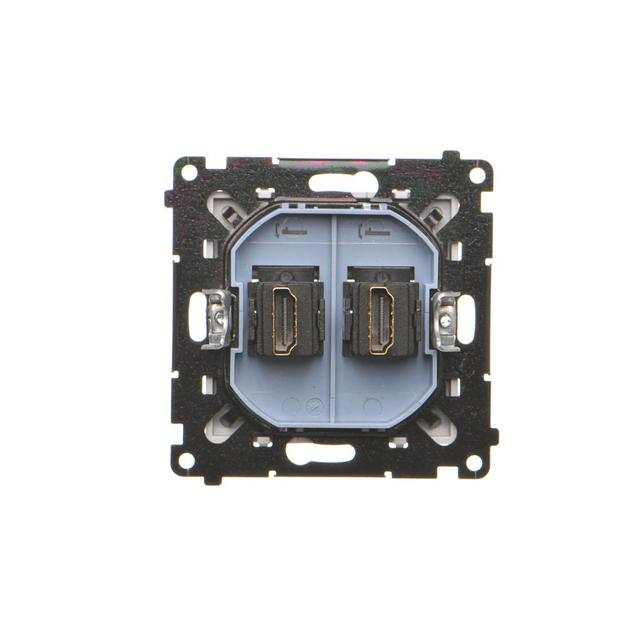 Simon 55 Gniazdo HDMI podwójne Jasnoszary mat TGHDMI2.01/114 KONTAKT