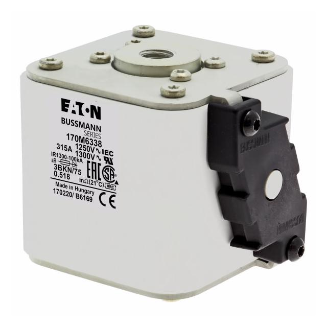 FUSE 315A 1250V 3BKN/75 AR CU Wkładka szybka 315A AC 1250V rozmiar 3 76x92x76 mm aR IEC UL 170M6338