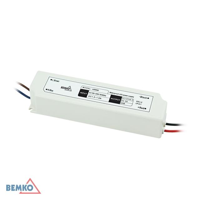 ZASILACZ ELEKTRONICZNY LED HERMETYCZNY IP67 12V 60W