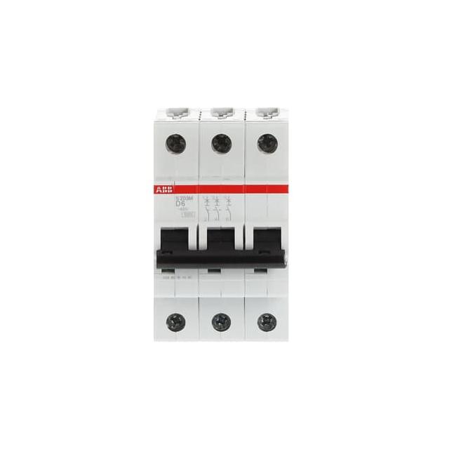 S203M-D6 Wyłącznik nadprądowy 10kA 3P D6A 2CDS273001R0061 ABB