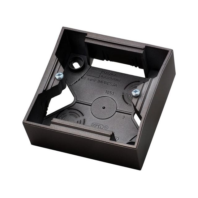 ARIA Puszka instalacyjna pojedyncza - kolor czarny metalik