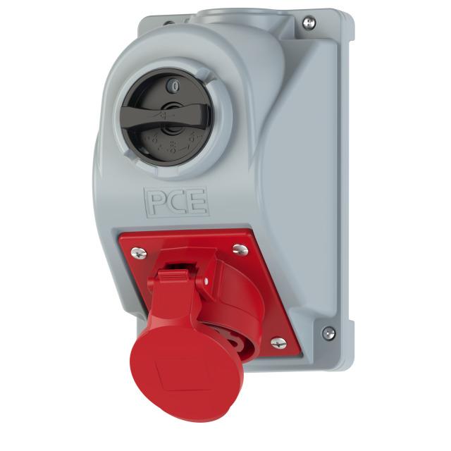 GNIAZDO Z WYŁĄCZNIKIEM / COMBO-POL/ 16A 400V 3P+Z, wył. L-O-P 960614401W PCE