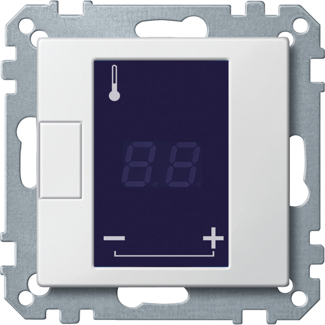 Merten - Mechanizm regulatora temperatury z wyświetlaczem LCD 230VAC 16A MTN5775-0000 SCHNEIDER