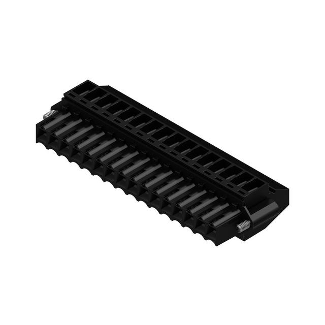 BL 3.50/16/90F SN BK BX Wtyk PCB (złącze wiązki), 3.50 mm, Liczba biegunów: 16, Przyłącze z jarzmem /30szt./ 1639380000 WEIDMÜLLER