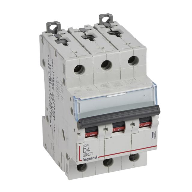 Wyłącznik Nadprądowy S 303 3P D4A 6kA DX3 408084 LEGRAND