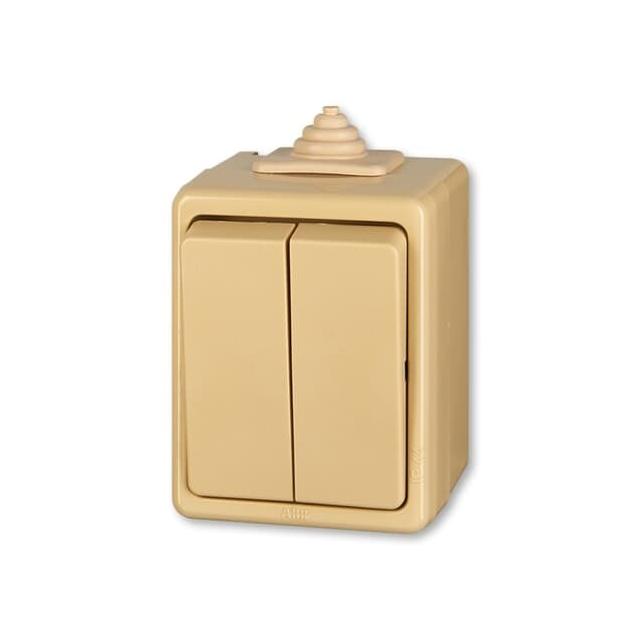 CLASSIC Wyłącznik świecznikowy IP 44  beżowy