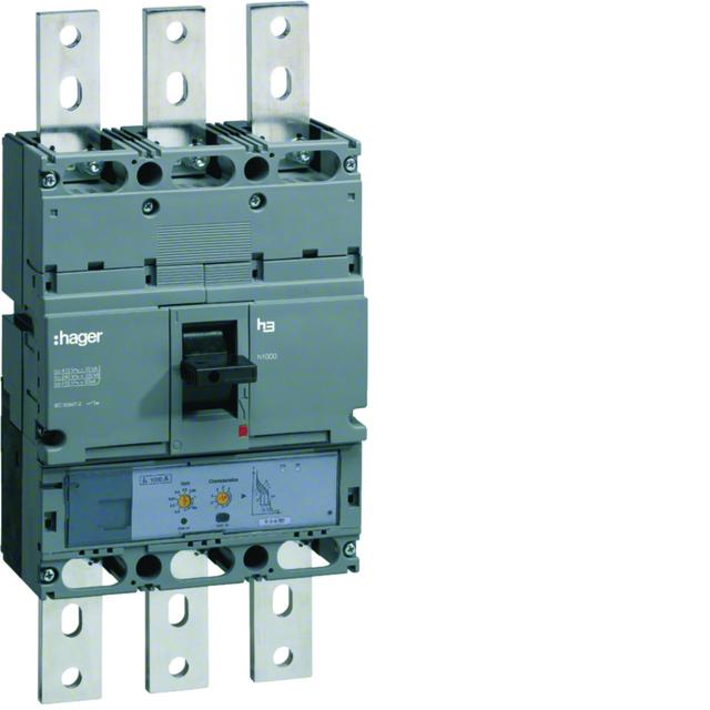 Wyłącznik mocy h1000 3P 50kA 800A LSI HNE800H HAGER