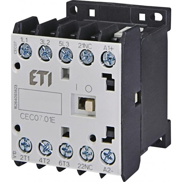 Stycznik silnikowy miniaturowy CEC07.01-110V-50/60HZ 004641059 ETI