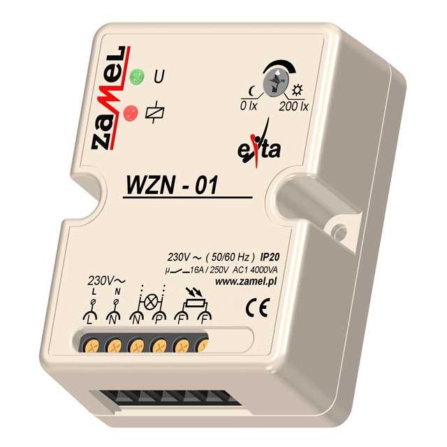 WYŁĄCZNIK ZMIERZCHOWY NATYNKOWY BEZ SONDY 230V AC TYP: WZN-01