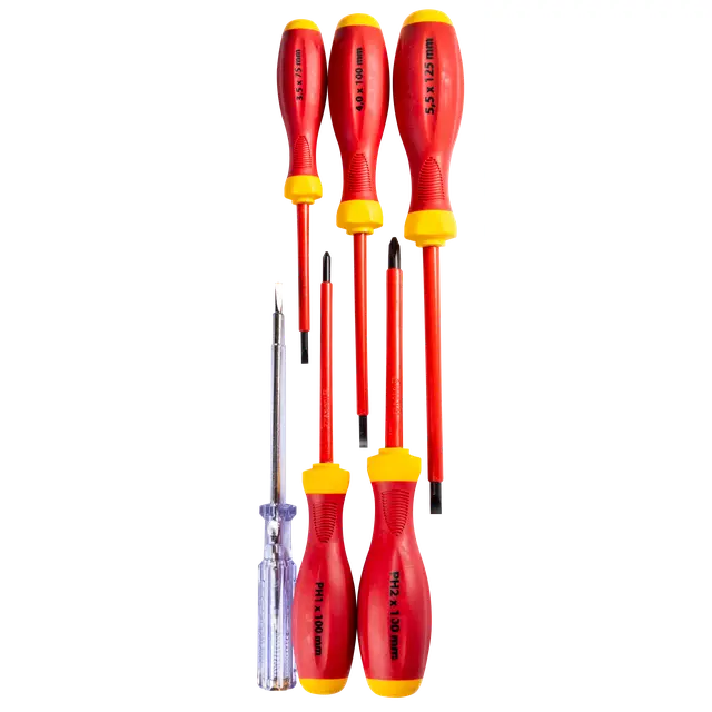 Zestaw wkrętaków izolowanych 1000V VDE 6cz MN-11-070 RAWLPLUG