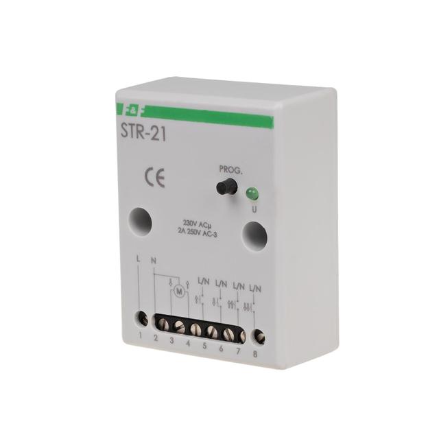 Sterownik roletowy dwuprzyciskowy napięcie 230V AC STR-21 F&F