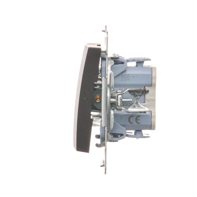 Simon 54 Łącznik świecznikowy 10A 250V szybkozłączka brąz mat DW5.01/46 KONTAKT