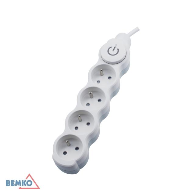 PRZEDŁUŻACZ NEW 1.0 4 GN. Z "0" Z WYŁ. 1.0MM X 1.5M