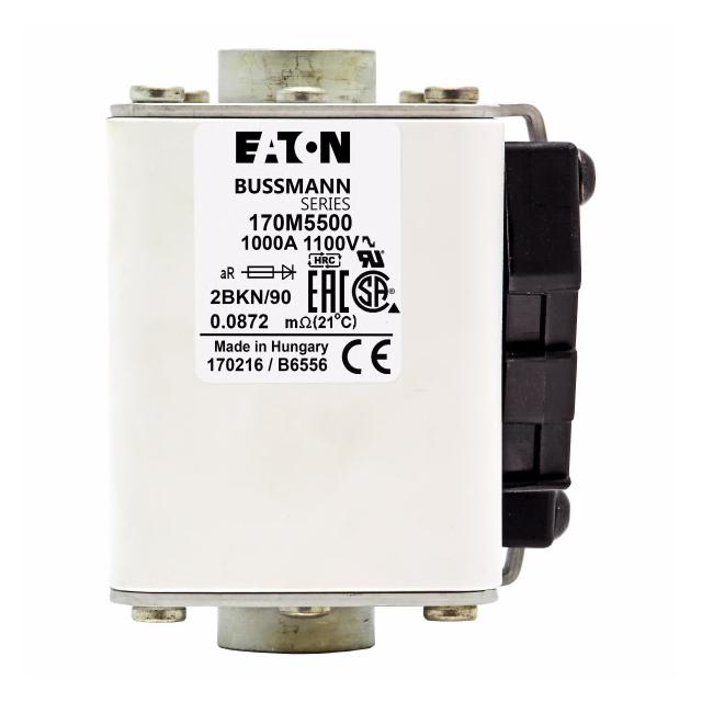 FUSE 1000A 1100V 2BKN/90 AR Wkładka szybka 1000A AC 1100V rozmiar 2 61x77x91 mm aR IEC UL 170M5500 E