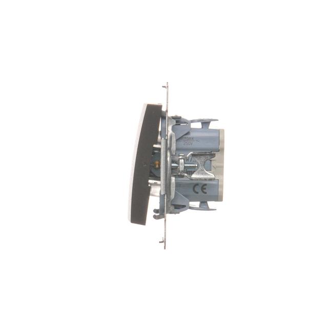 Simon 54 Łącznik krzyżowy bez piktogramu 10A 250V szybkozłączka brąz mat DW7.01/X/46 KONTAKT