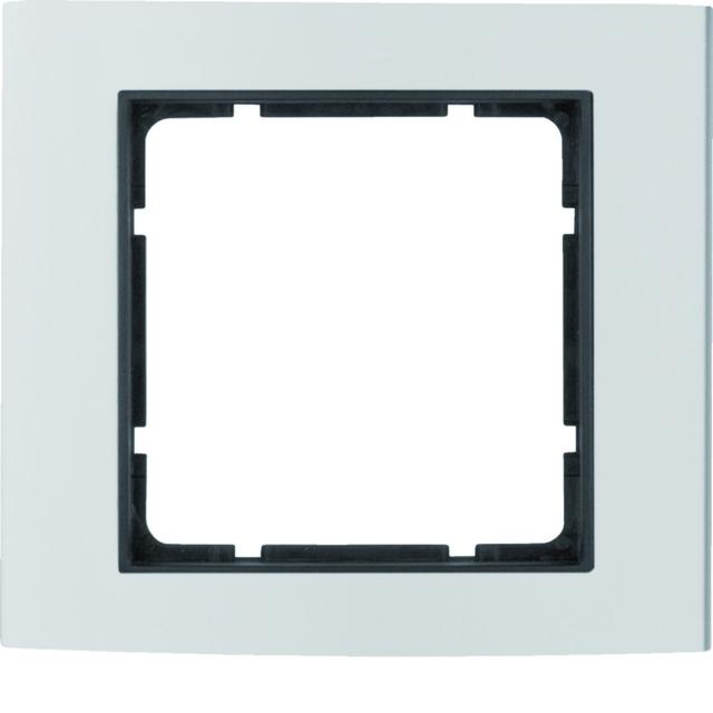 BERKER B.3 Ramka pojedyncza aluminium/antracyt  10113004 HAGER
