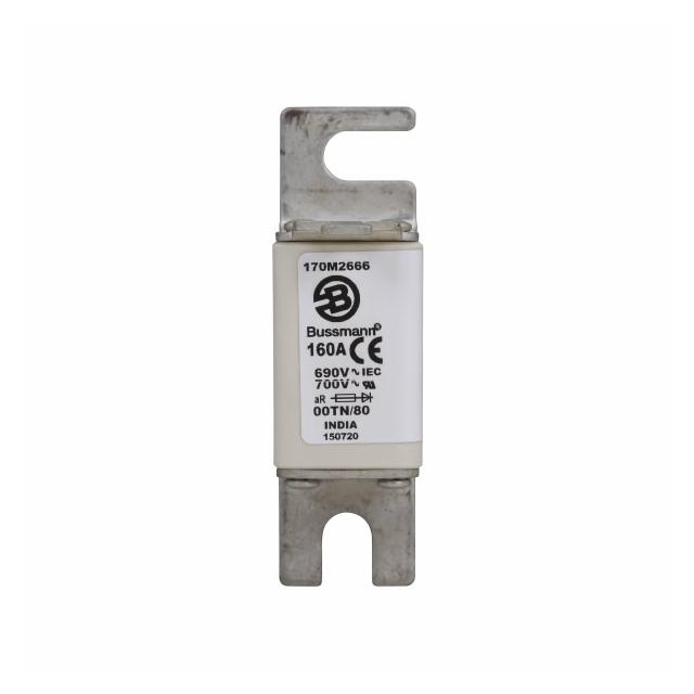 160A 690V aR 00TN/80 TYPE T IND. FUSE Wkładka szybka 160A AC 690V DIN 00 aR DIN IEC nieizol 170M2666