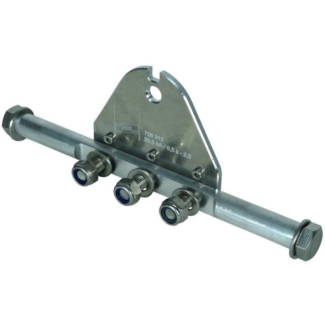 Płyta 3-biegunowa do podłączania zacisków fazowych uziemiacza, dł. 285 mm