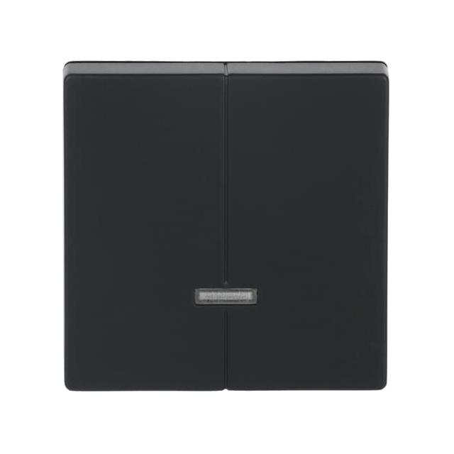 FUTURE Element obsługi z lampką neonową. Do ściemniacza świecznikowego z pamięcią 6565 U czarny mato