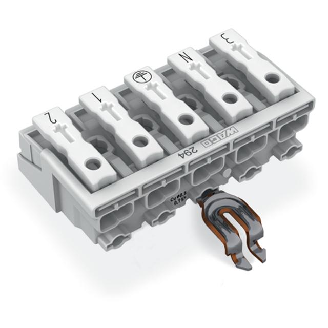 złączka zasilająca 5-biegunowa bez stopek ze stykiem PE