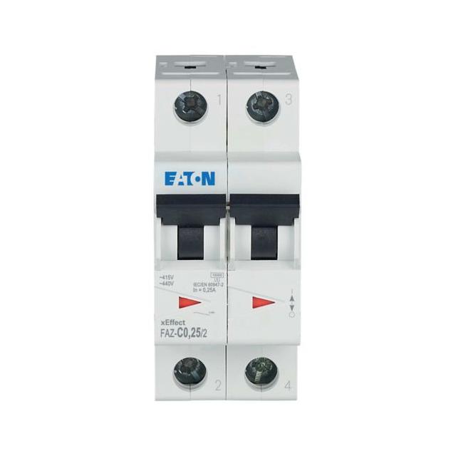 FAZ-C0,25/2 Wyłącznik nadprądowy 15kA C0,25A 2P 278742 EATON
