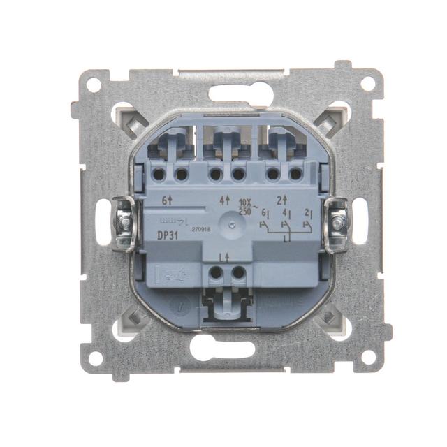 Simon 54 Przycisk potrójny 10A szybkozłączka złoty mat