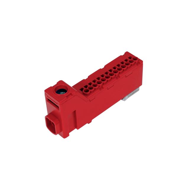 LZB 14/CZ Listwa zaciskowa bezgwintowa LZB czerwona 14-torowa 63A (1x 25mm2 + 13x 2,5mm2) PAWBOL