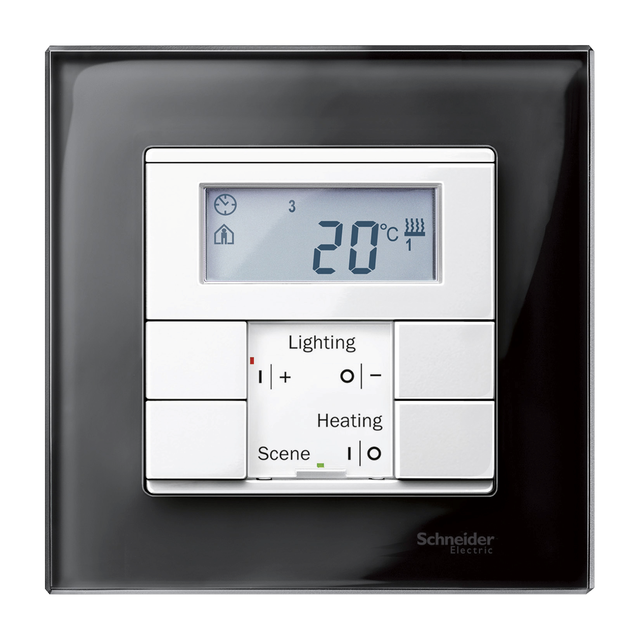 Merten, M-Elegance szkło, ramka pojedyncza, onyksowy