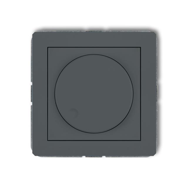 DECO Mechanizm elektronicznego regulatora oświetlenia przyciskowo-obrotowego do lamp LED grafitowy m