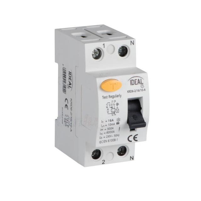Wyłącznik różnicowo-prądowy KRD6-2/16/10-A