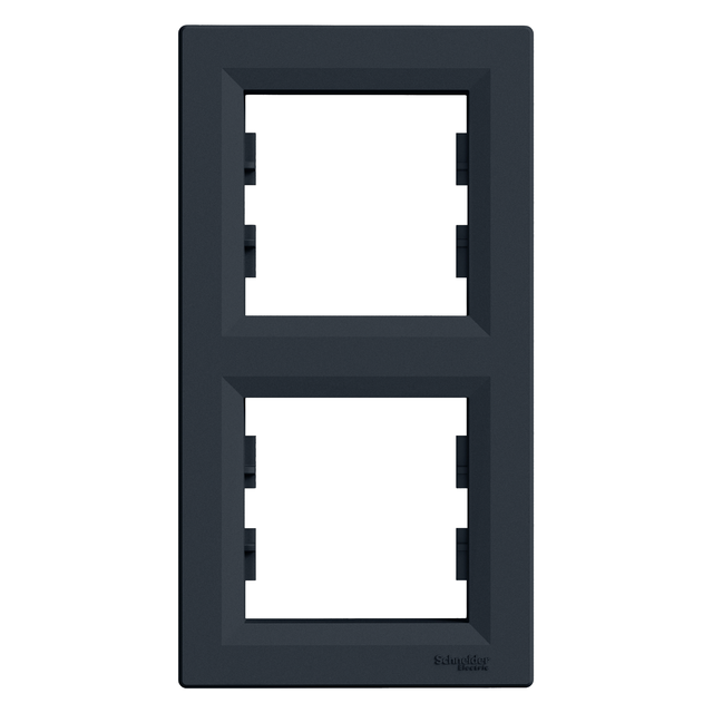 Asfora, ramka 2-krotna, pionowa, antracyt