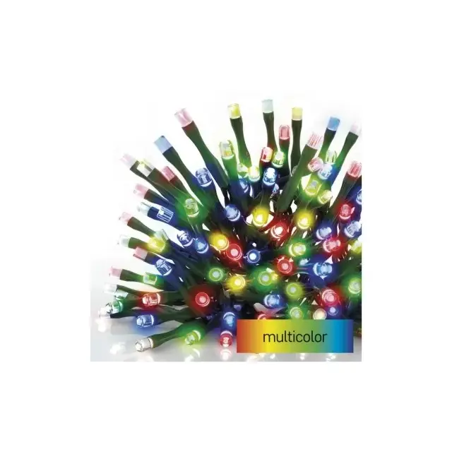 Lampki choinkowe Classic 500 LED 50m multikolor, ziel. przewód, IP44, timer