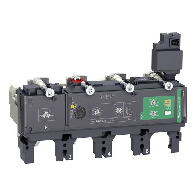 Wyzwalacz elektroniczny, ComPacT NSX, MicroLogic 4.3AB, 4P4D, 400A, do NSX400