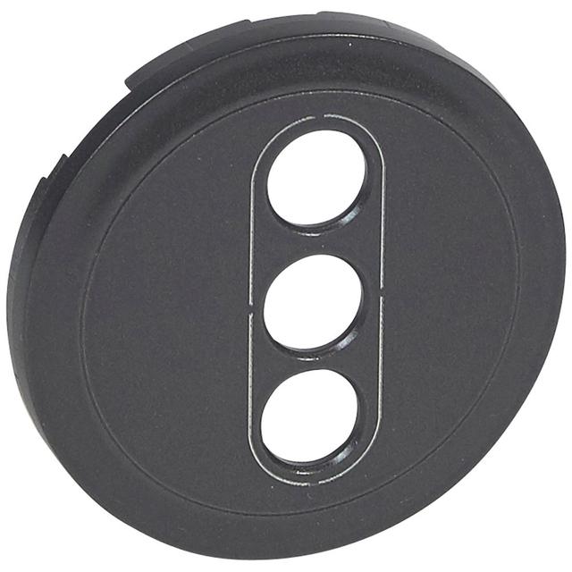 CELIANE - PLAKIETKA DO GNIAZD 3XRCA  ŻEŃSKICH  GRAFITOWA, Legrand