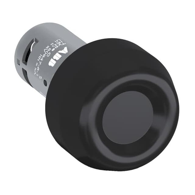 Przycisk kompaktowy "heavy" czarny CP6-10B-02