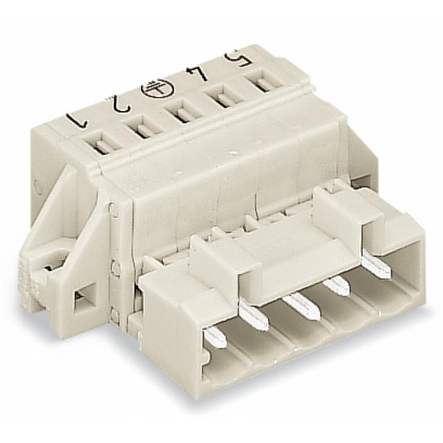 MCS-MIDI Classic wtyk 4-bieg. j-szary raster 5 mm /50szt./ WAGO
