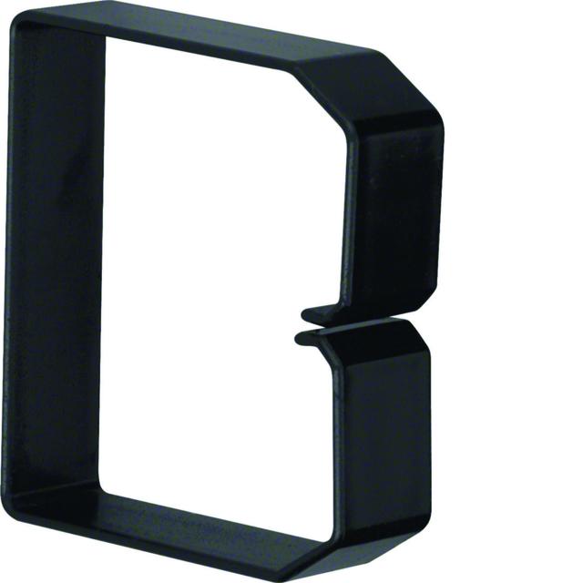 tehalit.BA6 Klamra do przewodów 80x80 czarny B800803 HAGER