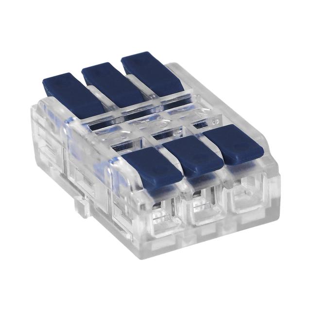 Złączka instalacyjna zaciskowa 3-przewodowa, dwustronna; na dowolny przewód 0,75-4mm2; IEC 250V/32A;