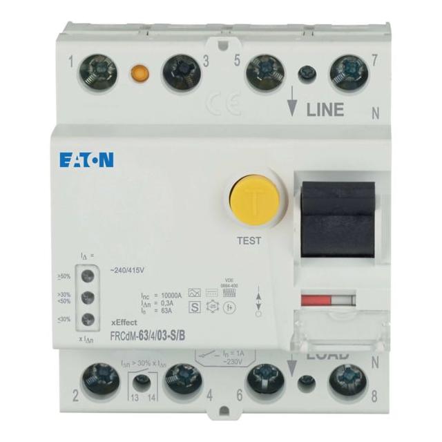 FRCdM-63/4/03-S/B Wyłącznik różnicowoprądowy 4P 63A 300mA typ G/B+ 167902 EATON