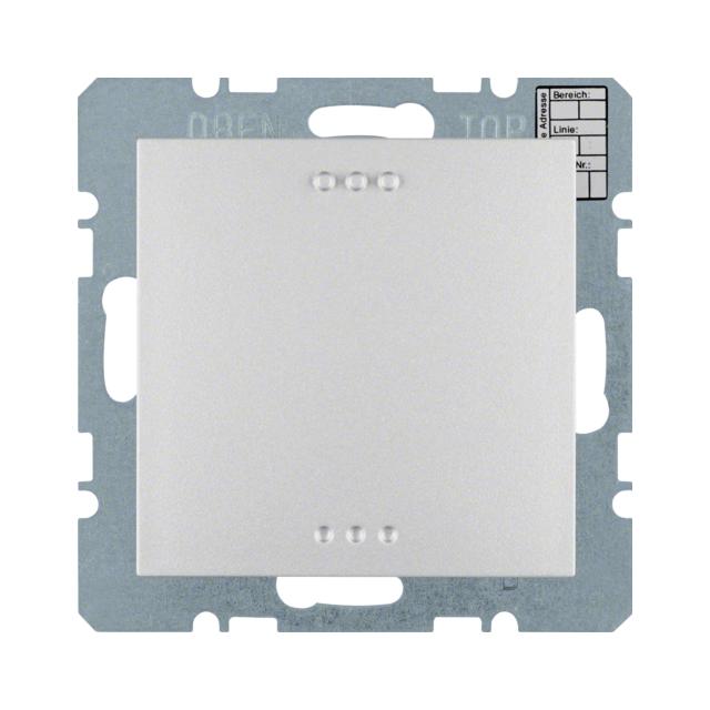 BERKER KNX system B.7 Regulator temperatury bez sterowania ręcznego z interfejsem uniwersalnym alumi