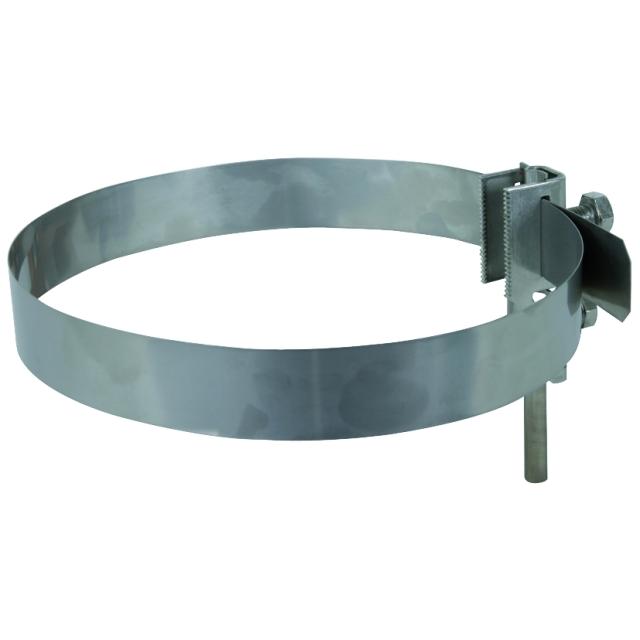 Obejma taśmowa do rur 3/4-6", z ząbkami, stal nierdzewna NIRO