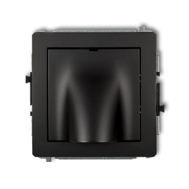 DECO Mechanizm wypustu kablowego czarny mat
