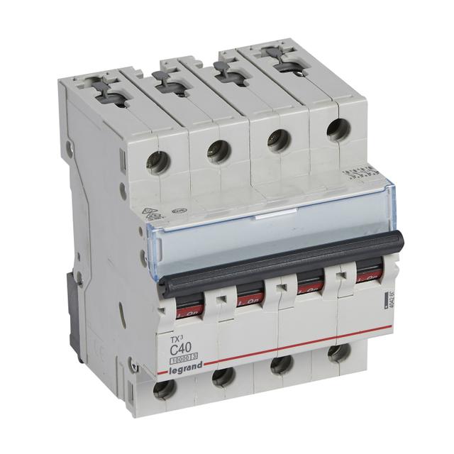 WYŁĄCZNIK NADPRĄDOWY S 314 4P C 40A 10000A SERII TX3, Legrand