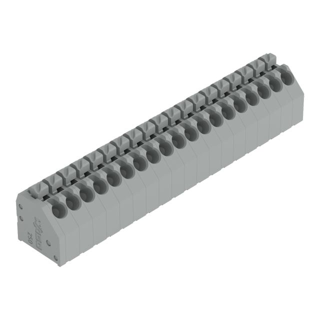 listwa zaciskowa do pł. drukowanych 19-bieg. szara raster 3,5 mm /15szt./ WAGO